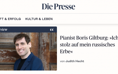 Boris Giltburg Featured in Deeply Personal Interview with Austria’s Die Presse